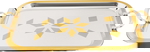 طقم طوفريات حلا استيل بحواف ذهبي السيف بلص، 3 قطع، مستطيل - فضي product image 3