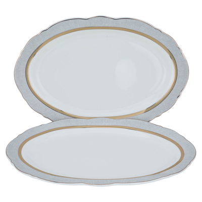 طقم سفرة بورسلان السيف غاليري، 65 قطعة، دائري - أبيض product image 3