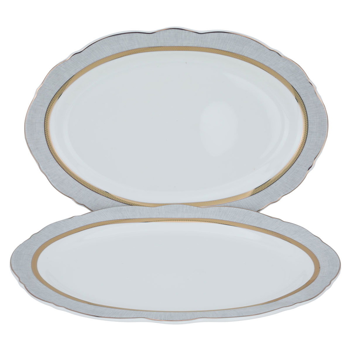 طقم سفرة بورسلان السيف غاليري، 65 قطعة، دائري - أبيض product image 3
