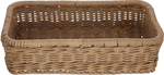 Al Saif Gallery Wicker Basket, 33 x 17.3 x 8.5 cm, Small, Rectangle - Brown product image 1