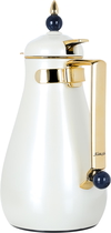 Al Saif Gallery Crystal Steel Thermos Set, 0.75 / 1 Liter, 2 Pieces, Tofaria - Pearl Gold product image 8