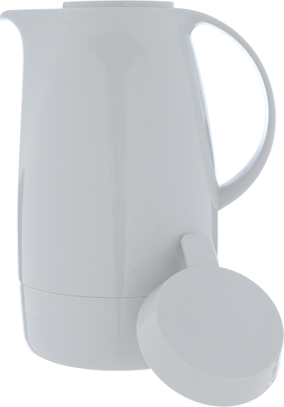 Helios thermos, 1.3 liters, thermal glass inner shell, plastic outer shell - white product image 4