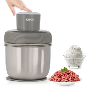 Edison Mini Food Processor, 350 Watt, 3 Bowls - Grey product image