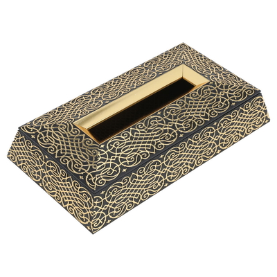 علبة مناديل بلاستيك السيف غاليري، مستطيل - أسود product image 1