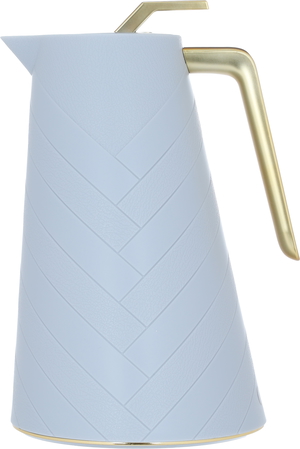 Glory Pro Plastic Alsaif Gallery Thermos, 1.5 litres, golden handle - light gray product image