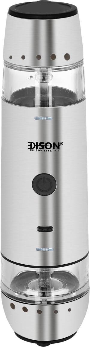 Edison Steel Spice Grinder, 60 Ml, 3.6 Watt, Usb - Silver product image