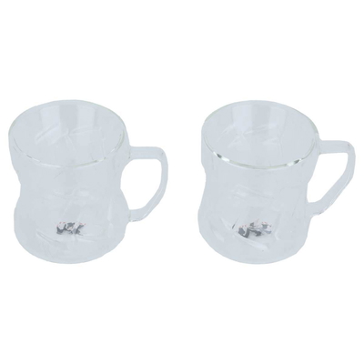 Al Saif Gallery Glass Cups Set, Thermal, 200 ml, 2 Pieces - Transparent product image 2