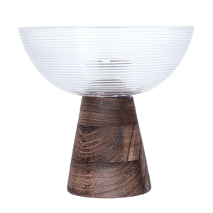 Al Saif Gallery Glass Serving Stand, 20X20X18.5 Cm - Clear product image