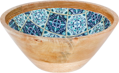 Al Saif Gallery Wooden Bowl Set, 3 Pieces, 10×4 cm - Blue Wood product image 3