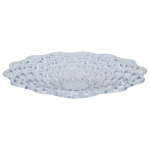 Al Saif Gallery plastic fruit plate, 40 x 40 x 5.4 cm, round - transparent product image