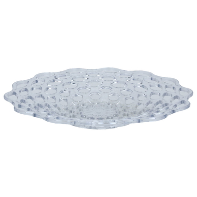 Al Saif Gallery plastic fruit plate, 40 x 40 x 5.4 cm, round - transparent product image 1