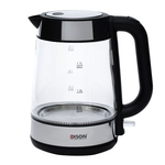 Edison Electric F-625 Kettle Glass, 2200 Watt, 1.7 Liter - Transparent Black product image 2