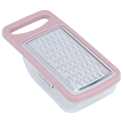 Al Saif Gallery Steel grater with plastic box - silver pink product image 1