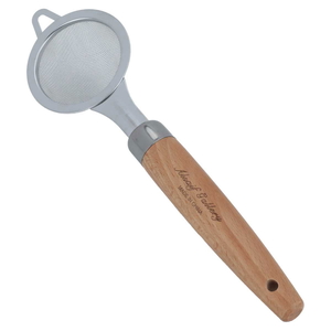 Al Saif Gallery wooden hand strainer, 23 x 6 cm - silver product image