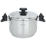 Hascevher black steel pot, 5 litres, 22 cm, Turkish - silver product image 1