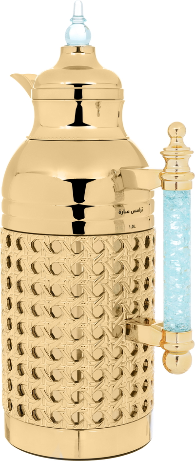 Al Saif Gallery Steel Thermos Set (Sara), 1 Liter, 2 Pieces - Gold product image 8