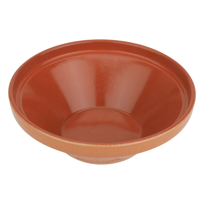 Al Saif Gallery Pottery Spanish Bowl, Deep Round - Brown product image 1