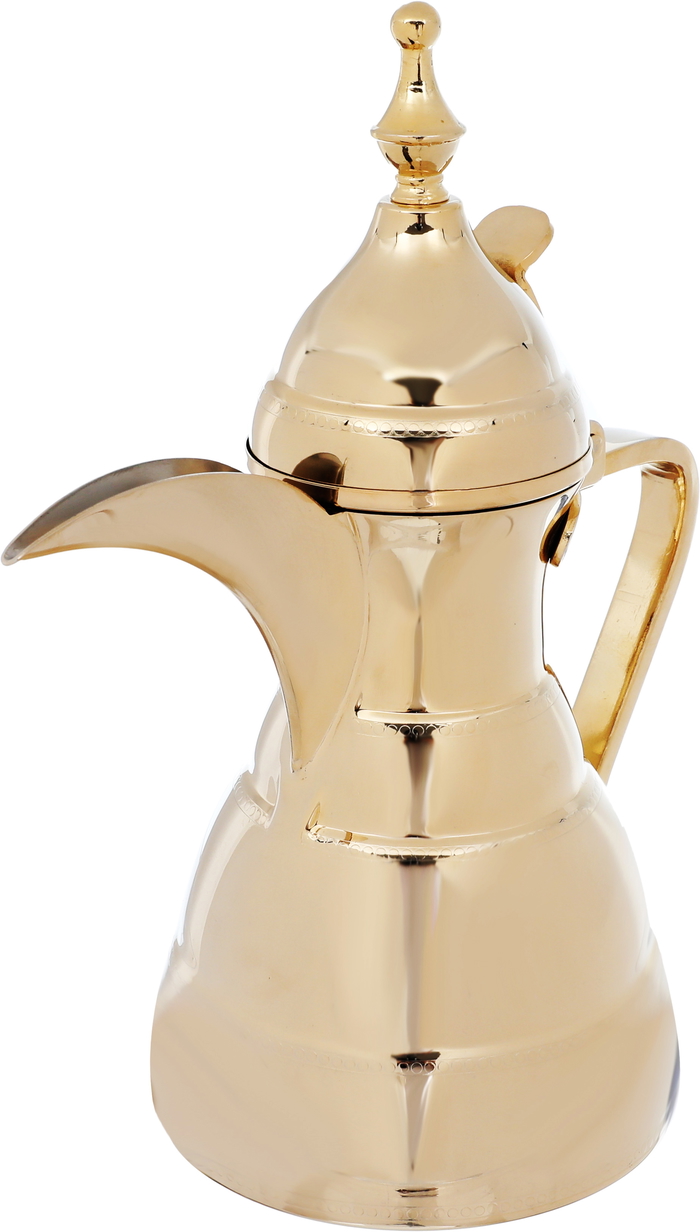 Marhaba Diriyah Alsaif Plus Steel Al Saif Plus Dallah and Jug, 2 pieces, 1.4/2 litres, large - gold product image 8