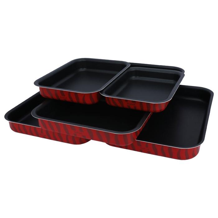 Tefal Tray Set, 6 Pieces - Red product image 3