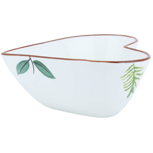 Al Saif Gallery porcelain bowl, 5.5 inches, white heart - white product image