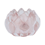 Al Saif Gallery Glass Candle Holder, 5.3 x 8.3 x 8.3 cm, Round - Light Pink product image 1