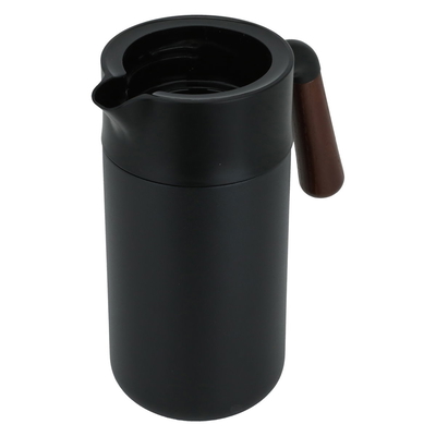 Tara Plastic Al Saif Gallery Thermos, 1.2 litres, wooden handle, squeeze - black product image 3