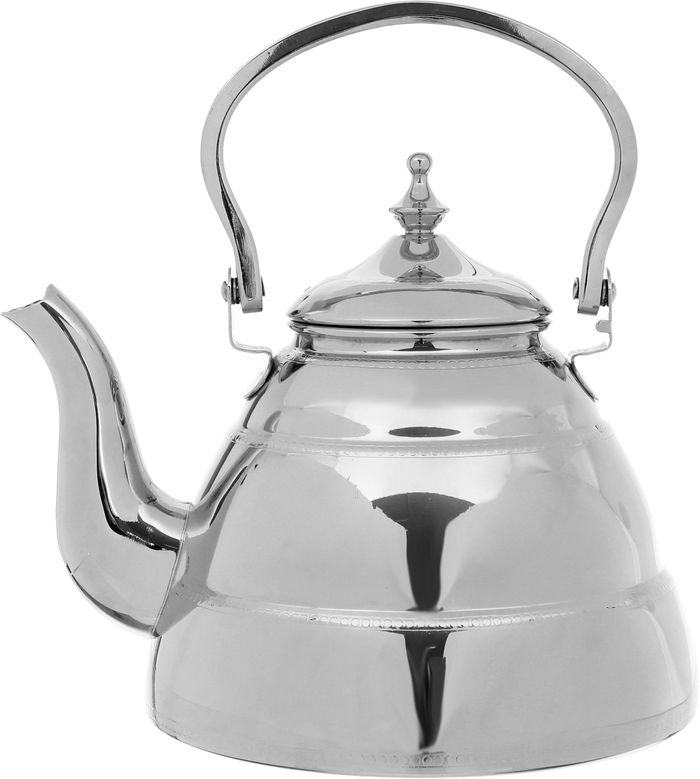 Alsaif Plus Marhaba Diriyah Dallah and Tea Pot Steel, 2 pieces, 1.4/2 litres, large - silver product image 5