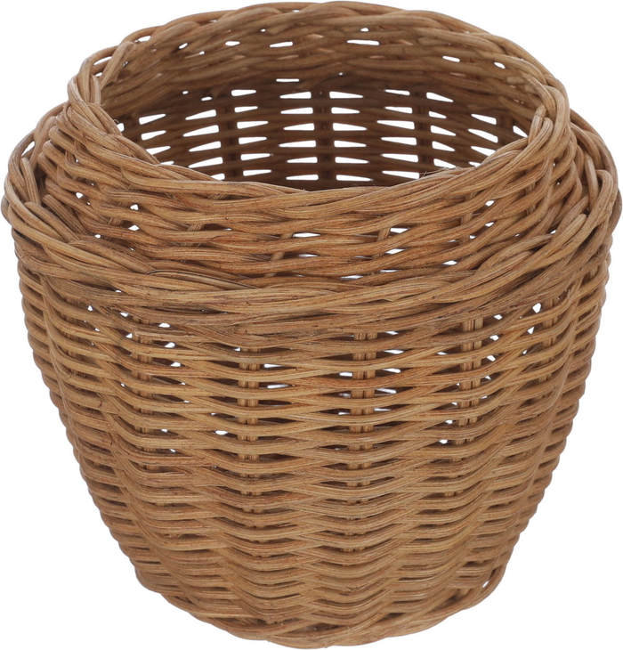 Al Saif Gallery Wicker Basket, 18 x 18 x 28.4 cm, Oval, Leaf Lid - Brown product image 2