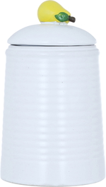 Al Saif Gallery Porcelain Spice Jar, 10.8 x 10.8 x 17.6 cm, Pear Lid - White product image 5