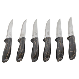 Al Saif Gallery Steel Knife Set, 6 Pieces - Black product image