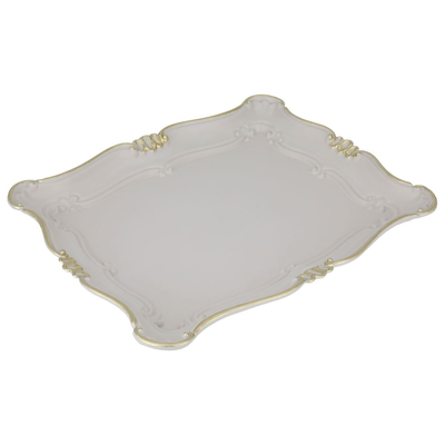 tray plastic serving , 3 x 33 x 41 cm, rectangular, large - beige product image 2