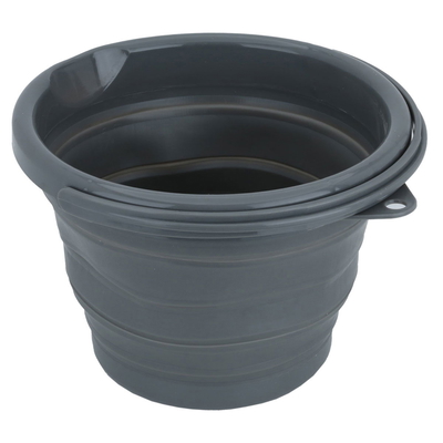 Al Saif Gallery Silicone Gray Pail, 5 Liter, Collapsible - Grey product image 3