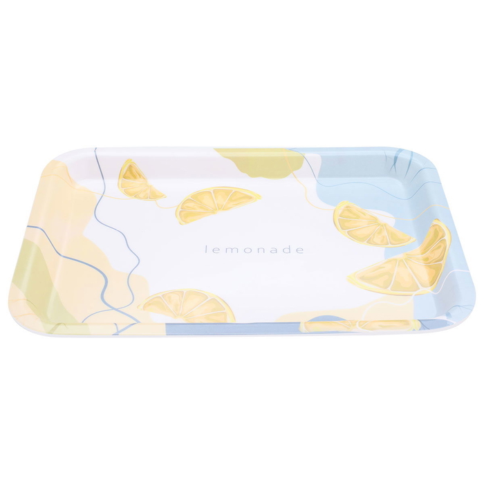 Al Saif Gallery plastic serving tray, 28 x 21 x 2 cm, rectangle - white product image 2