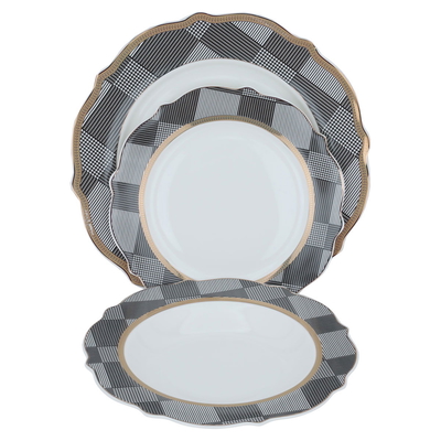 Al Saif Gallery porcelain dining set, 65 pieces - white product image 5