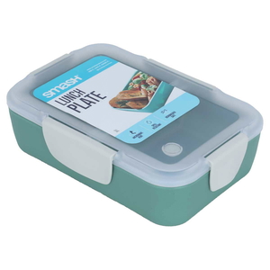 Al Saif Gallery Plastic Lunch Box, 1 Liter / 33.8 Inch, Rectangle - Green product image