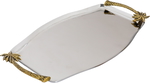 Al Saif Gallery Steel Serving Tray, 46X27X2 Cm - Silver product image 2