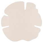 Al Saif Gallery painted iron sweet dish, 27 x 27 x 2.9 cm, leaf shape - light beige product image 2