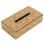 Al Saif Gallery Wooden Tissue Box, Engraved - Brown product image 1