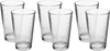 Al Saif Gallery glass water cups set, 350 ml, engraved, 6 pieces - transparent product image 1