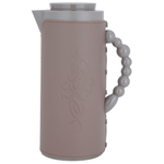 Al Saif Gallery Royal 7 Glass Thermos, 1 Liter, Plastic Body With Leather Cover - Brown product image 1