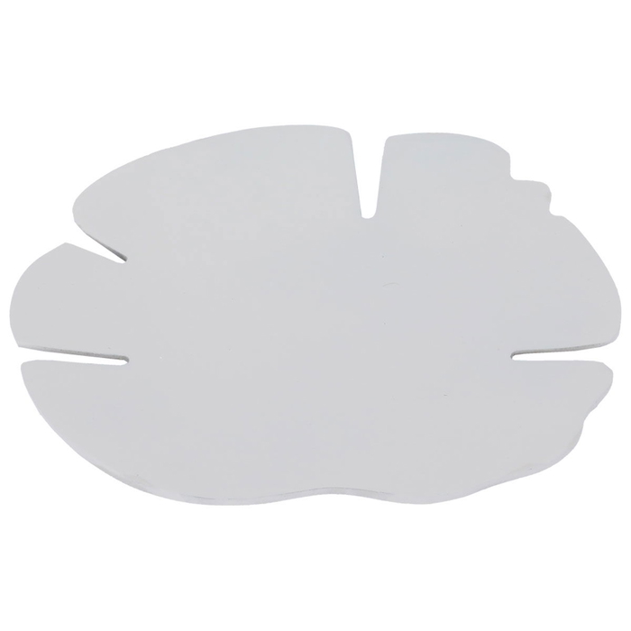 Al Saif Gallery painted iron sweet dish, 27 x 27 x 2.9 cm, leaf shape - light gray product image 1