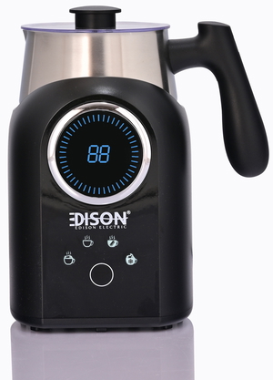 Edison RLD-0900MlCFG Milk Frother, 550 Watt Steel, 0.4 Liter - Silver Black product image