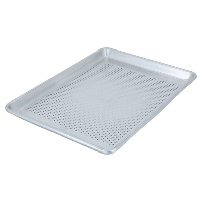 Al Saif Gallery Aluminum Perforated Baking Tray, Rectangle, 2.5 x 32.8 x 45.5 cm - Silver product image 2
