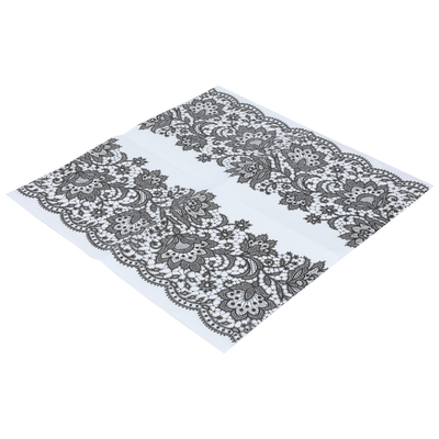 مفرش سفرة السيف غاليري، نقش أسود، 20 قطعة - أبيض product image 1