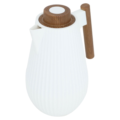Al Saif Gallery Layar thermos, 1 liter, thermal glass inner container, plastic outer shell - white product image 2