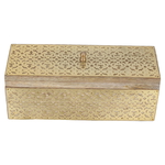 Al Saif Gallery Wooden Box, 26X10X10 Cm - Gold product image 1