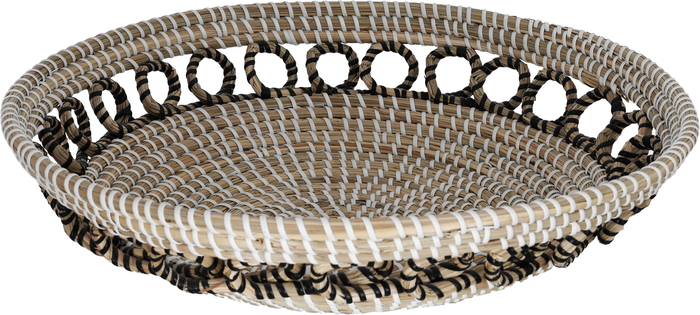 عياشة خوص السيف غاليري، 40×40×10 سم، دائري - متعدد الألوان product image 1