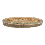 Al Saif Gallery wicker serving plate, 40 x 40 x 15 cm, round - light brown product image 3