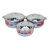 Al Saif Gallery steel container set, (2.5+3.5+5) litres, 3 pieces - silver product image 1