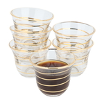 Al Saif Gallery glass tea coffee serving set, 50 pieces - transparent product image 4